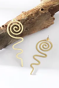 Swirling Serpent Dangle Earrings image 1