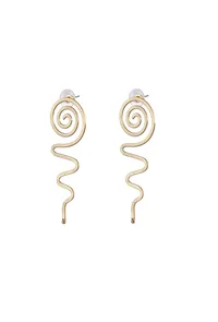 Swirling Serpent Dangle Earrings image 2