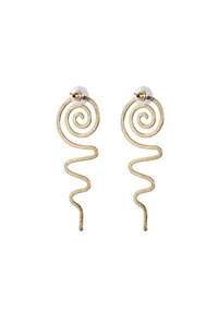 Swirling Serpent Dangle Earrings image 3