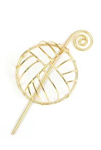 Golden Dome Cage Brass Juda Pin image 2