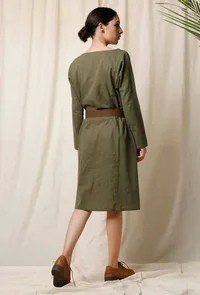 Devdar Cotton Slub Phiran Dress image 5