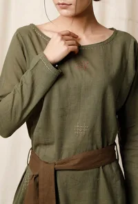 Devdar Cotton Slub Phiran Dress image 6