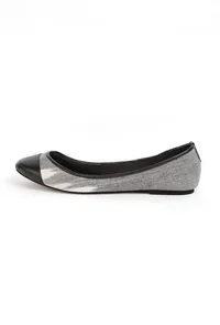 Black and White Ikat Cruelty Free Leather Flat Ballerinas image 5