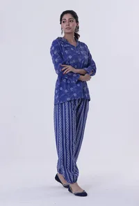 Blue Cotton Co-Ord Set image 2