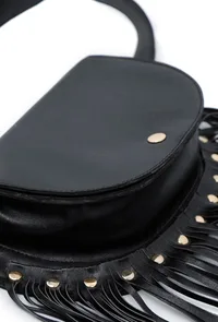 Taupe Black Crossbody Bag image 4