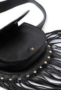 Taupe Black Crossbody Bag image 5