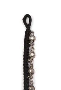 Single Chain Black Thread Anklet image 4