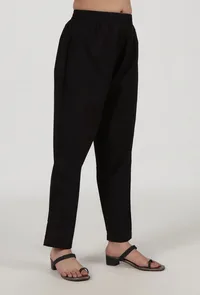 Black Cotton Pant image 2