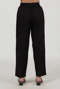 Black Cotton Pant image 3