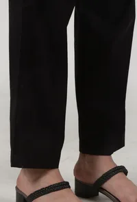 Black Cotton Pant image 4
