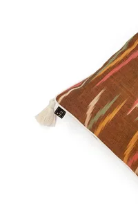 Set of 2: Chocolate Brown Ikat Cotton Cushion Covers image 5