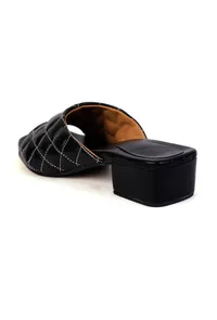 Pebble Black Cruelty Free Leather Heels image 6