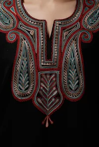 Kashifa Black Pure Woollen Phiran image 5