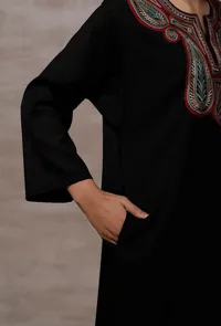 Kashifa Black Pure Woollen Phiran image 6