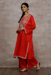 Kaya Red Woollen Phiran image 2