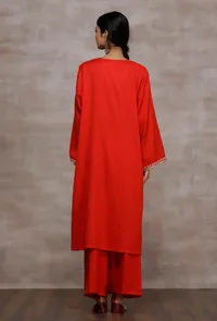 Kaya Red Woollen Phiran image 5