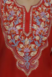 Kaya Red Woollen Phiran image 6