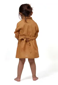 Rustic Melange Tunic Dress with Waist Belt image 6