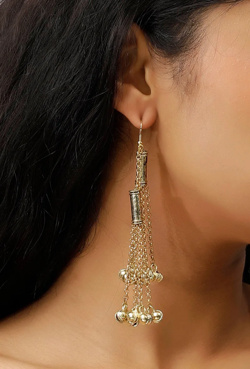 Nazron Tribal Brass Earrings