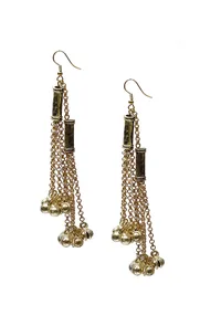 Nazron Tribal Brass Earrings image 2