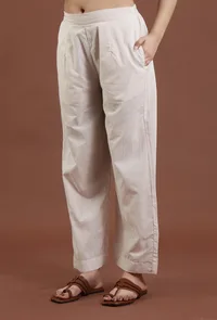 Solid Cotton Straight Pant image 3