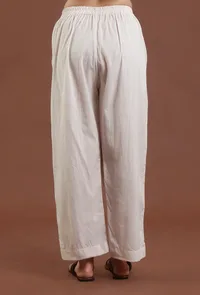 Solid Cotton Straight Pant image 4