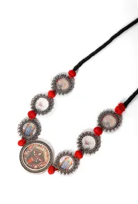 Seven Brass Pendant Goddess Kali Necklace image 2