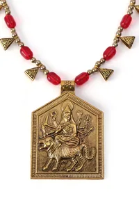 Maa Durga Elegance Pearl Necklace image 4