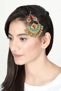 Red And Green Afghan Paasa image 1