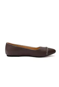 Coco Brown Chain Cruelty-Free Leather Mules image 4
