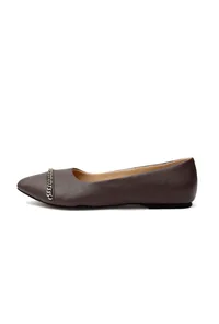 Coco Brown Chain Cruelty-Free Leather Mules image 5
