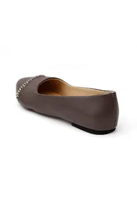 Coco Brown Chain Cruelty-Free Leather Mules image 6