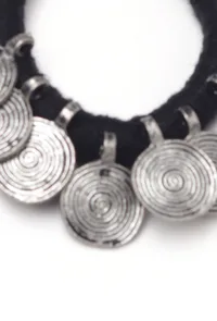 Onyx Black Coming Tribal Earrings image 4