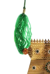 Rajwadi Green Beaded Statement Haar image 4