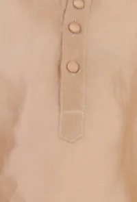 Set Of 2: Golden Chanderi Kurta & Pajama image 4