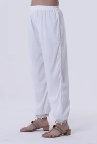 White Lurex Pant image 2