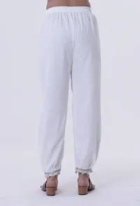 White Lurex Pant image 3