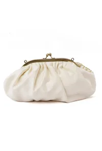 Kiya White-Golden Embellished Clutch Bag image 5