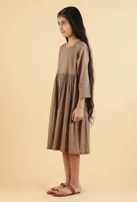Cedar Brown Mulmul Dress image 2
