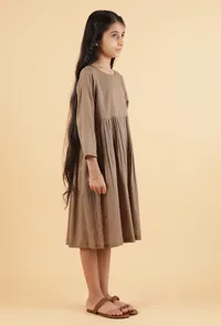 Cedar Brown Mulmul Dress image 3