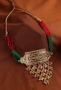 Antique Gold Navrang Necklace image 1
