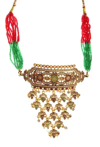 Antique Gold Navrang Necklace image 3