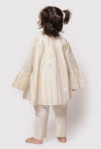 Set of 3 - Fawn White Gold Slip with Cape and Pajama image 3