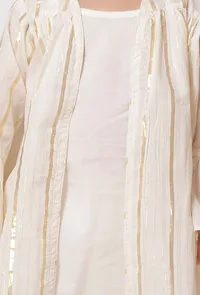 Set of 3 - Fawn White Gold Slip with Cape and Pajama image 4