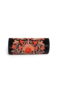Black Tilla Embroidery Velvet Clutch image 4