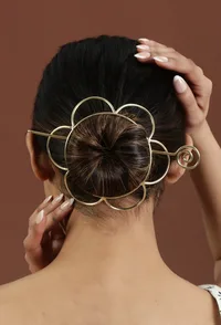 Auric Floral Halo Brass Juda Pin image 1