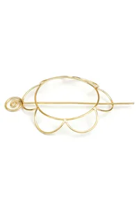 Auric Floral Halo Brass Juda Pin image 4