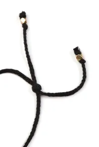 Minimalist Cowrie Shell Black Thread Anklet image 4