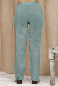 Green Sheer Organdy Pallazos image 3