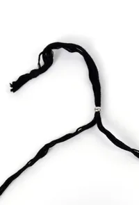 Banjara Style Three Layer Mirror Work Silver Oxidised Choker Necklace image 5